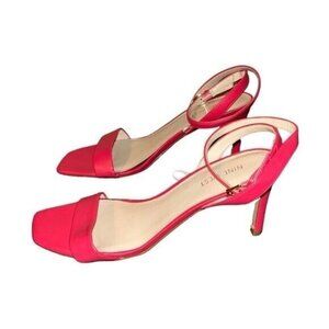 Nine West Pink Casual Open Toed Ankle Strap Stiletto Heels Size 9.5